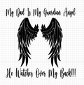 My Dad is my Guardian Angel Decal